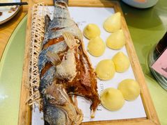 虾油海鲈鱼-山东宾馆·齐鲁苑餐厅