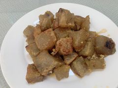 油煎山竽粉-胡老三家土菜馆·老店地方特色菜·招牌茅山地锅老鹅