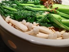 白灼菌菇菜心-新白鹿餐厅(虹桥南丰城店)