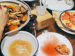 -东来菜馆•手抓海鲜家常菜•海鲜锅贴(鸽子窝店)