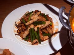 笔管炒肉片-波螺油子·海肠捞饭·青岛菜(银座店)