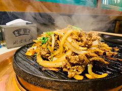 老北京炙子烤肥牛-京门老爆三·铜锅涮肉 爆肚(望京店)