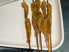 招牌秘制烤虾仁-红柳枝滩羊烧烤·非遗