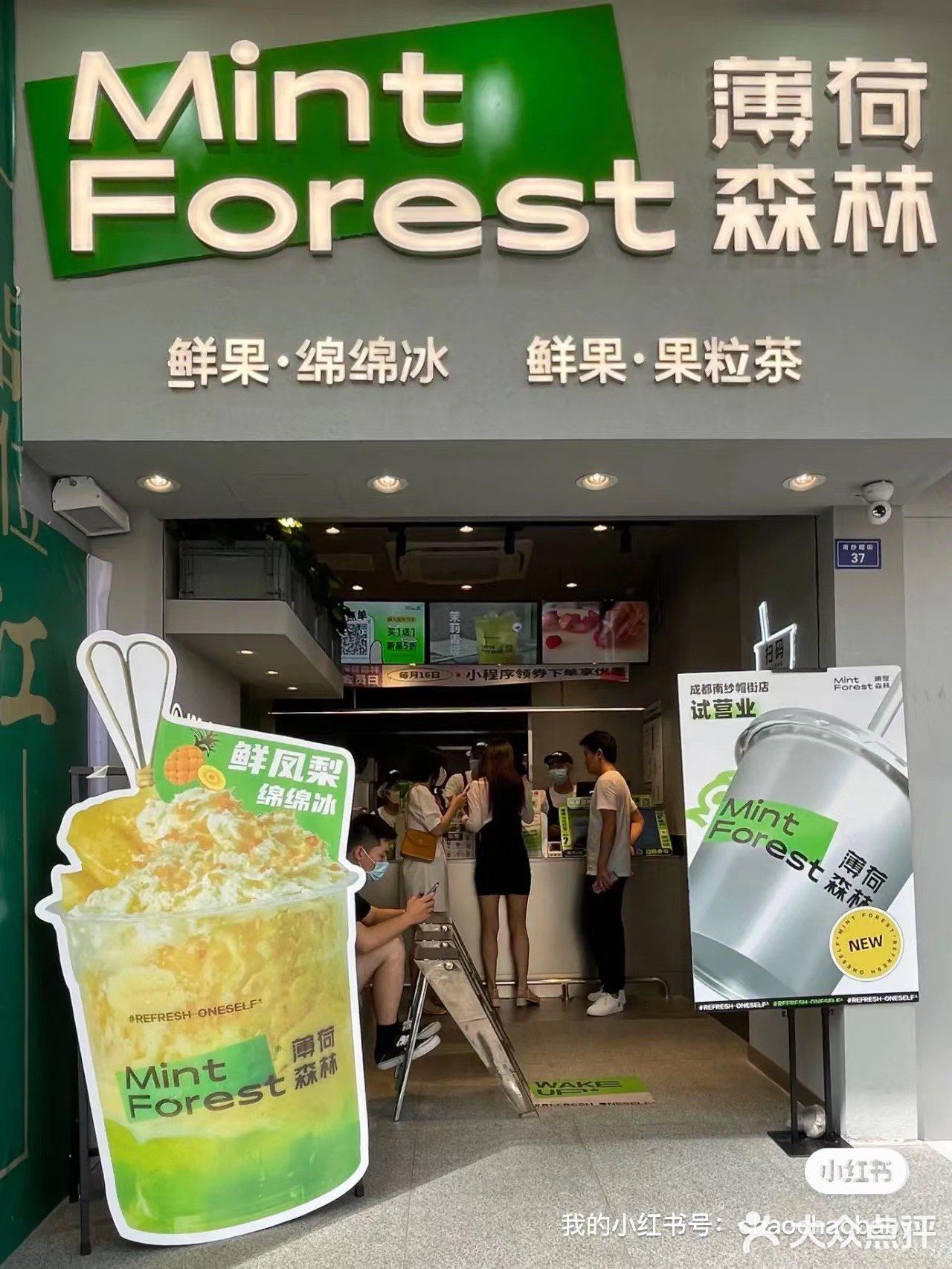 刚开业就大排长龙的薄荷森林
