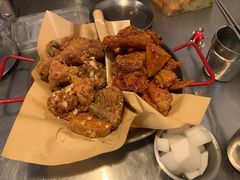 炸鸡一半一半-富乐满韩国正宗炸鸡韩国料理(虹泉路店)