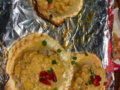 扇贝-路边摊小炉子烧烤