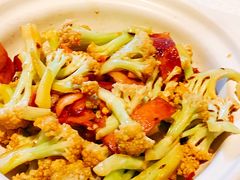 拍蒜培根啫啫有机菜花-让我们见个面(祥云小镇店)