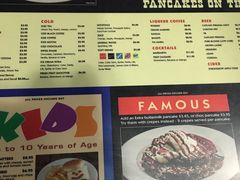 菜单-Pancakes on the rocks(Darling Harbour)