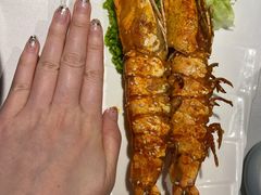 烤深海大虎虾-开海·红岛海鲜虾水饺(石老人店)