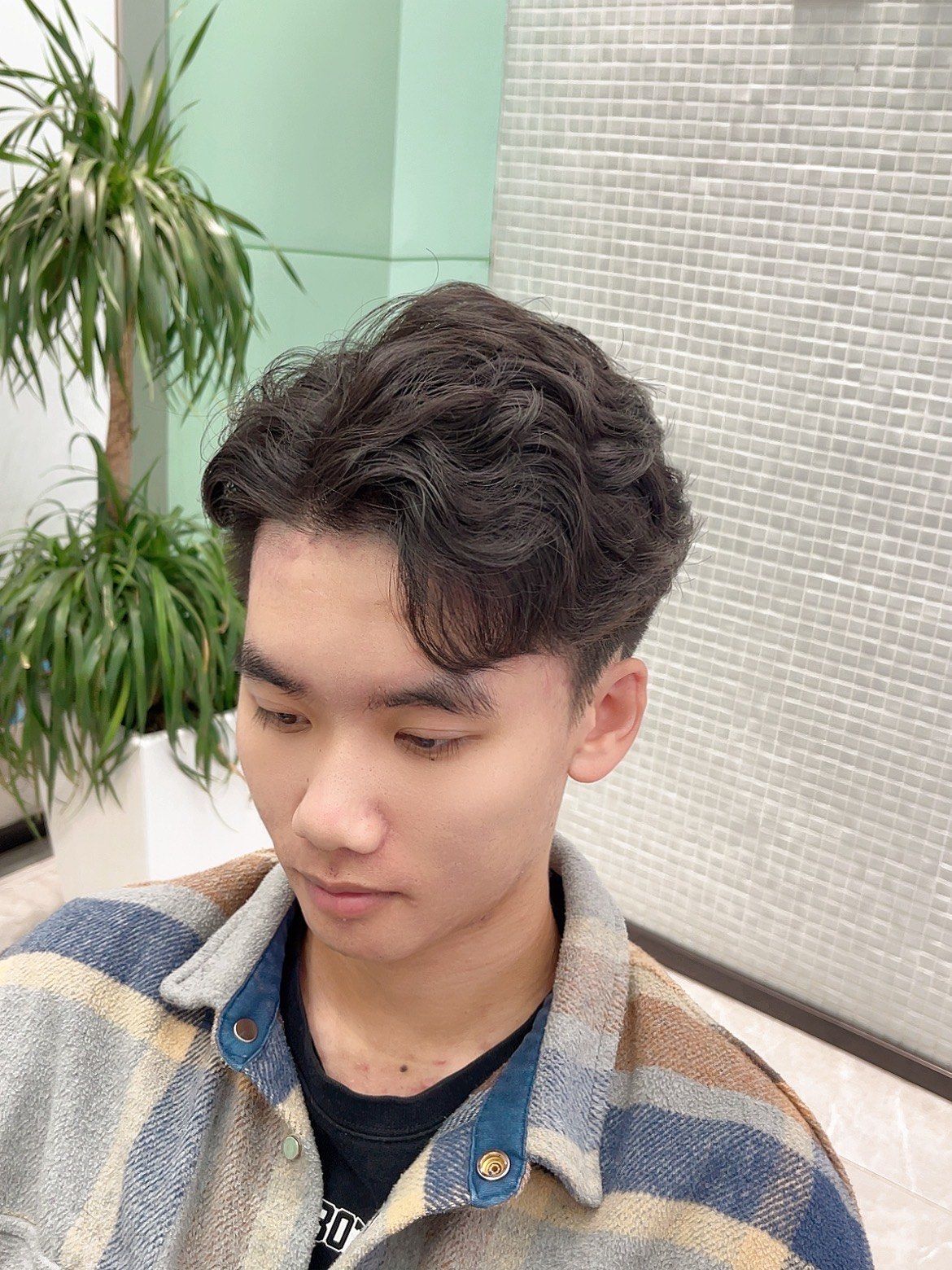 港风纹理烫 #港式发型