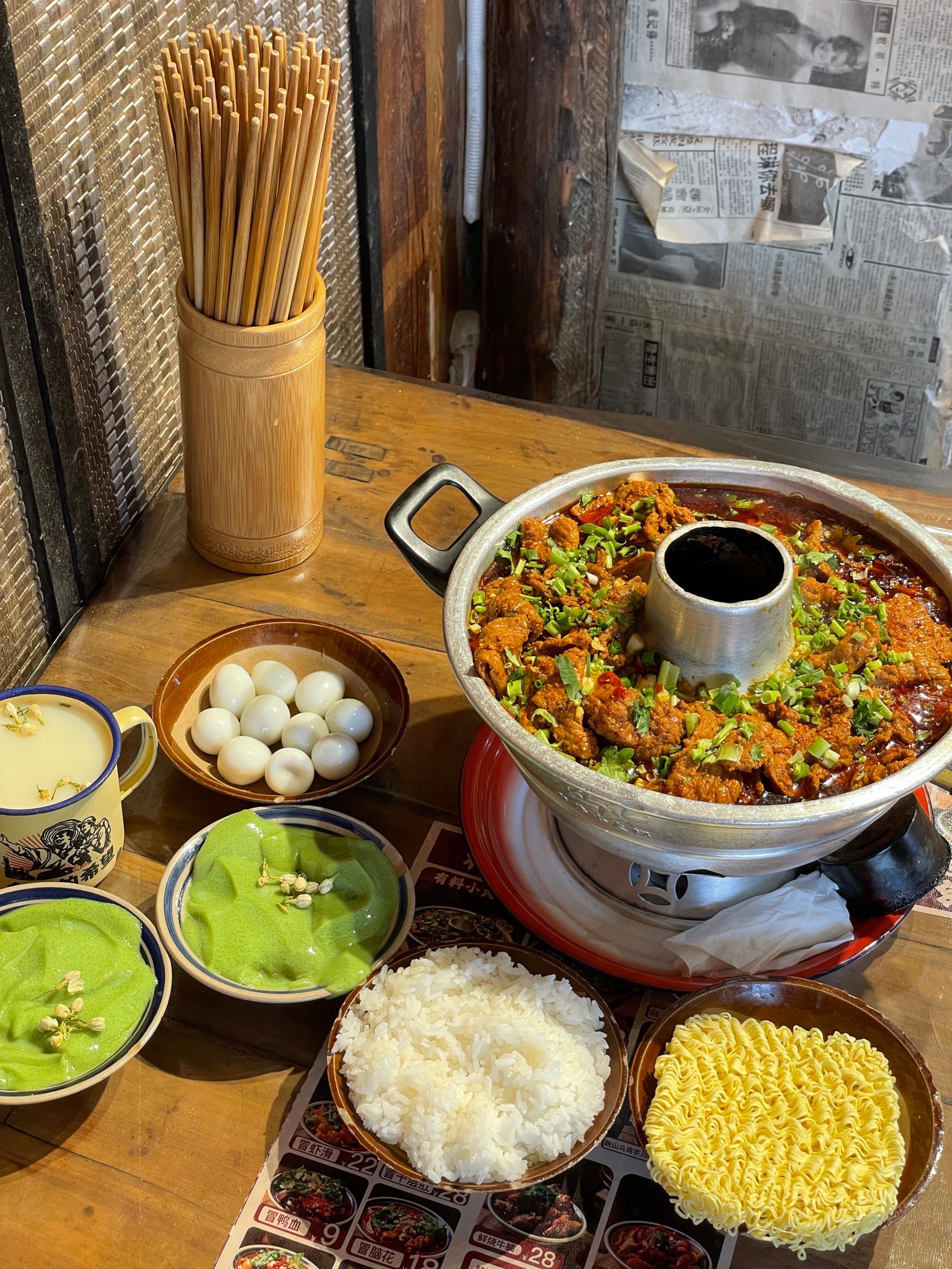 豆花牛肉锅
