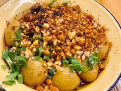 虎皮鹌鹑蛋-拈签一笑黄牛肉辣卤串串