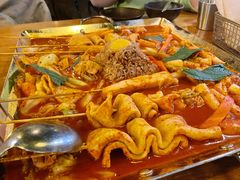 鱼饼火山炒年糕-包装马车·韩国料理·포장마차