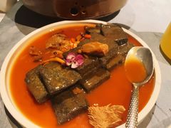 猴头菇酱汁扒黑豆腐-肴约·花园式餐厅(湖里店)