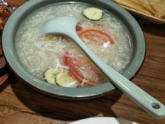 -东来菜馆•手抓海鲜家常菜•海鲜锅贴(鸽子窝店)