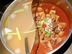 鲜牛杂鸳鸯锅-左庭右院鲜牛肉火锅(新梅广场店)