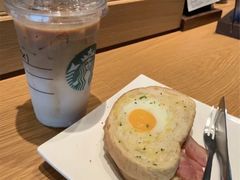 太阳蛋培根烤吐司-星巴克(西藏路店)