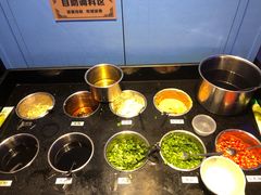 自助调料区-千岛蚝高压锅生蚝·人参火锅(白云万达店)