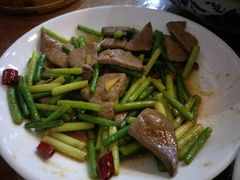 蒜苗猪肝-红灯笼龙凤饭店(宁波老字号店)