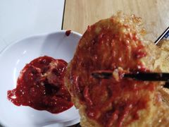 鸡蛋炸馒头片-大槐树烤肉馆