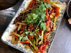 火爆牛肉丝-乐山食古香跷脚牛肉