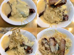 猪颈肉芝士捞公仔面-新记餐厅(香槟大厦店)