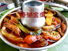 泰式酸辣虾汤-傣泐金湾餐厅