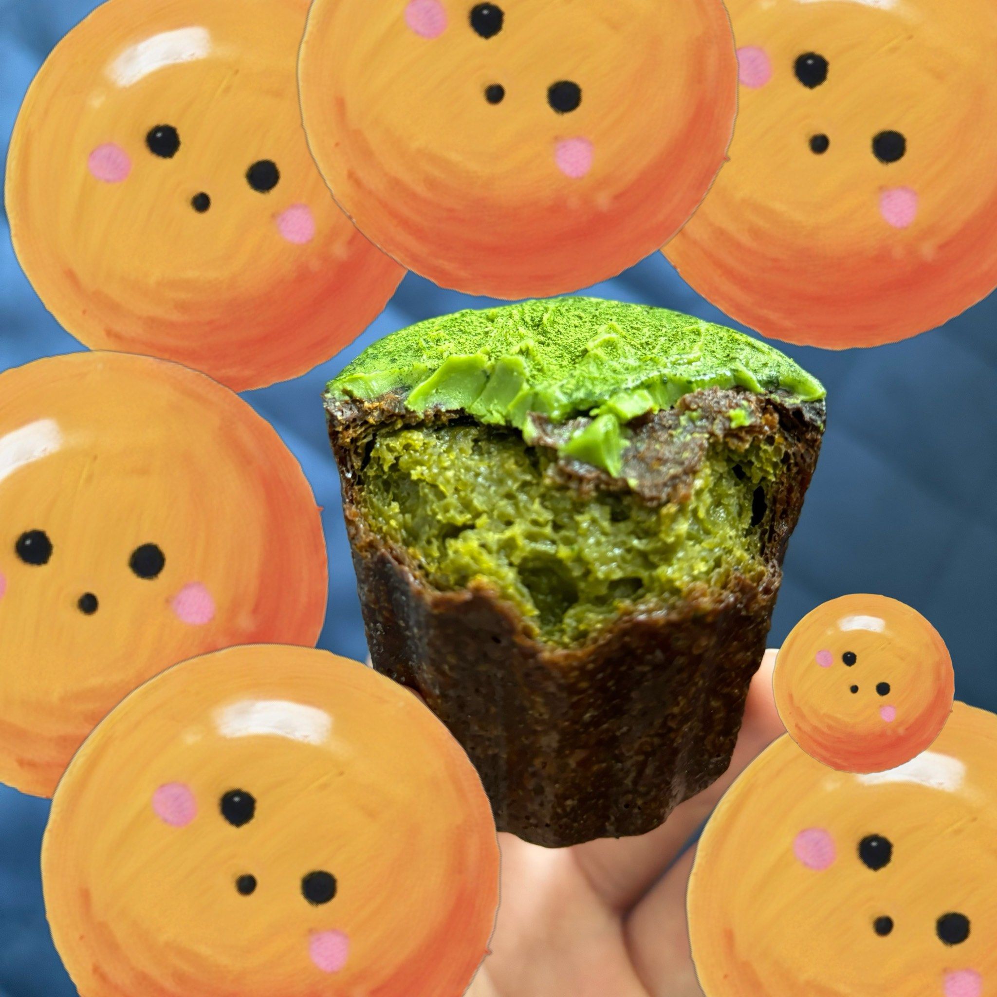 绿盖盖的甜甜抹茶可露丽