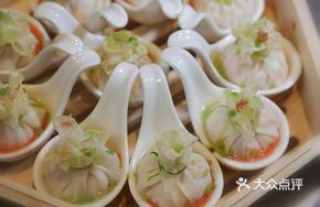 Fortune Pomegranate Shrimp Dumplings