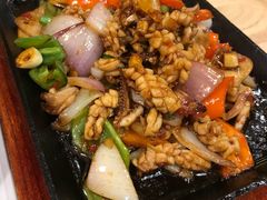 爆炒铁板鱿鱼-大话小腰(鸟巢店)