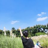 【成都玩乐】芦苇地疯狂自拍的滑板少女