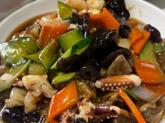 三鲜焖子-方城小吃店