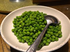 清炒嫩甜豆-老头儿油爆虾(胜利河美食街店)