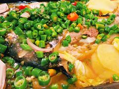鲜青椒烤鱼-探鱼·鲜青椒爽麻烤鱼(中天广场店)