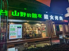 -山野的朋友露营炭火烤肉