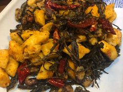 普洱茶炒包浆豆腐-云海肴·云南小炒·汽锅鸡(天津国金汇店)