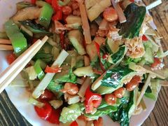 -陕北农家小吃风干羊肉剁荞面