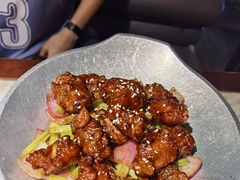 蒜香蜜汁排骨-绿茶餐厅(乐峰广场店)