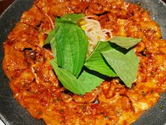 铁板章鱼五花肉-春熙台韩国料理·章鱼肥牛(西丽店)