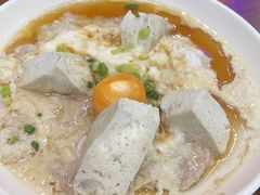 咸蛋黄臭豆腐蒸肉饼-谢记上海大排档(长寿路店)
