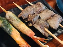 苏叶烤鸡皮虾-鸟串烧Yakitori