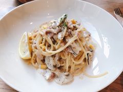黑松露奶油蘑菇培根意面-麦田工坊(月湖店)