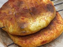 烤饼子-尕有炕锅烤羊肉