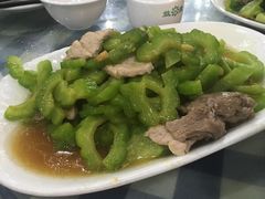 凉瓜炒肉片-钱大妈海鲜饭店(保利林语店)