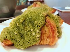 Matcha&nbsp;almond&nbsp;Croissant-Keong Saik Bakery