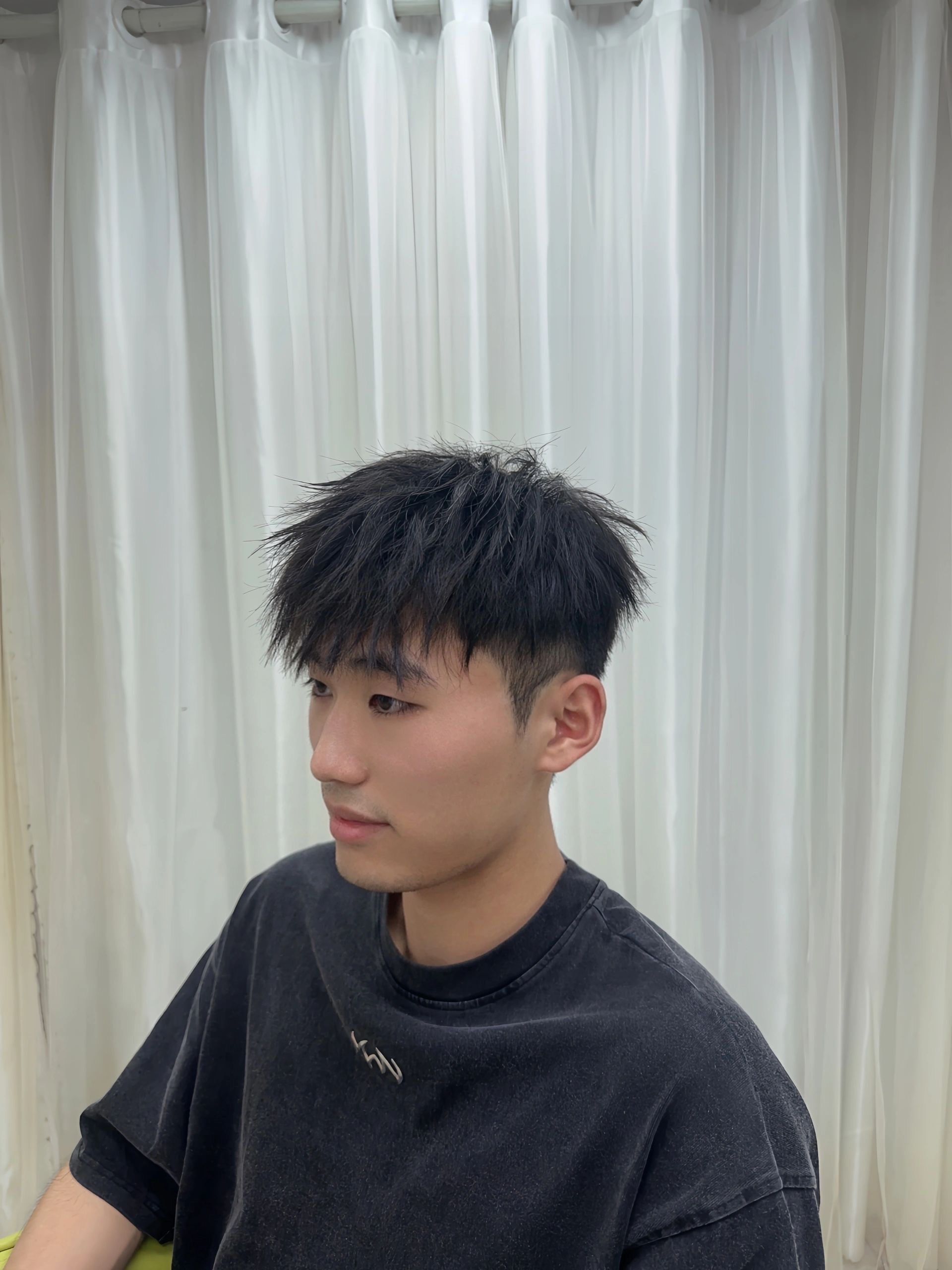 男士发型 #钢夹烫