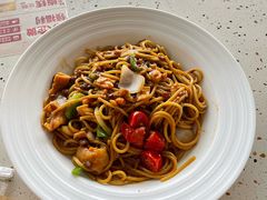 新奥尔良式鸡肉意面-必胜客(海滨店)