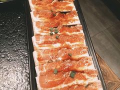 调味五花肉-九田家黑牛烤肉料理(中北镇店)