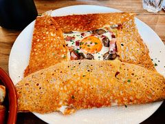 鸡蛋蘑菇熏肉荞麦可丽饼-RAC BAR(安福路店)