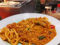 黑椒牛柳炒意面-魏斯理汉堡(西安沣东吾悦店)